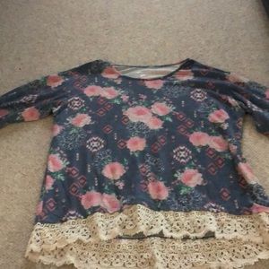 floral long sleeve shirt